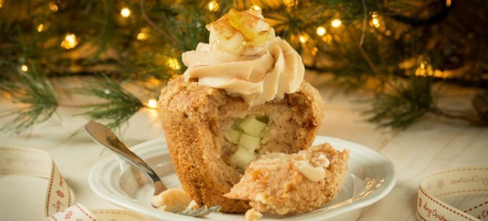 Apple & Cinnamon Strudel Muffins using Macphie Apple & Cinnamon Sensation