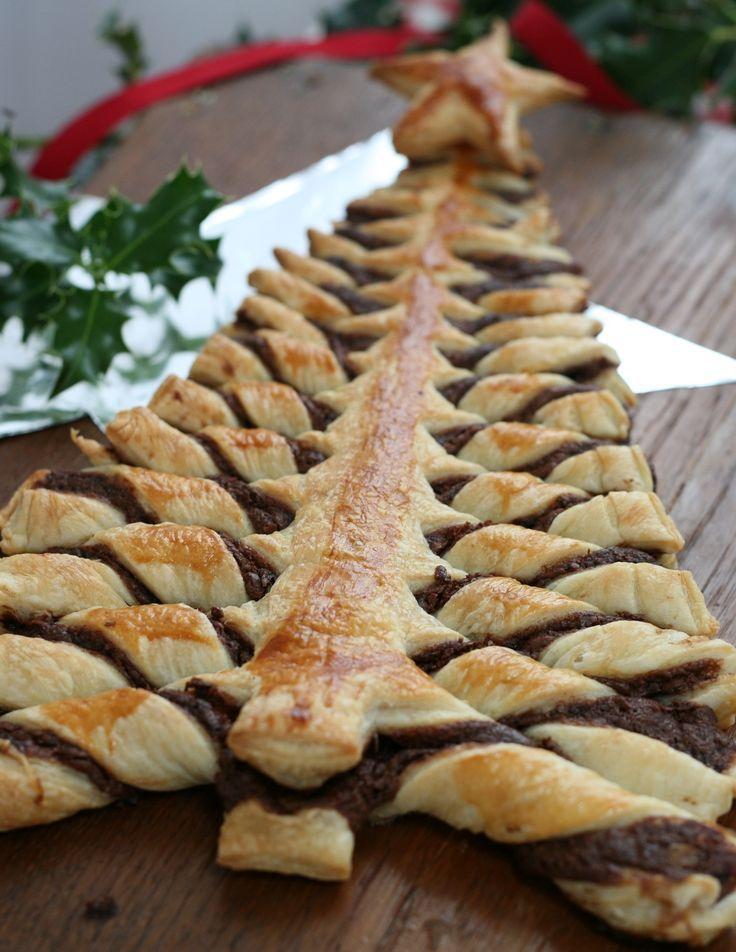 Nutella puff pastry tree