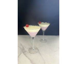 French Martini Panna Cottas