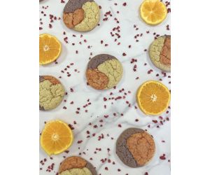 Orange Blossom, Raspberry and Lemon Cookies