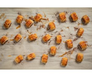 Vegan Sausage Rolls using Macphie Meat-free sausage roll concentrate