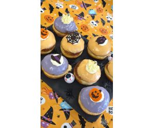 Toffee Apple Halloween Donuts
