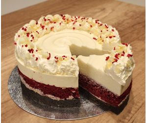 Red Velvet White Chocolate Cheesecake