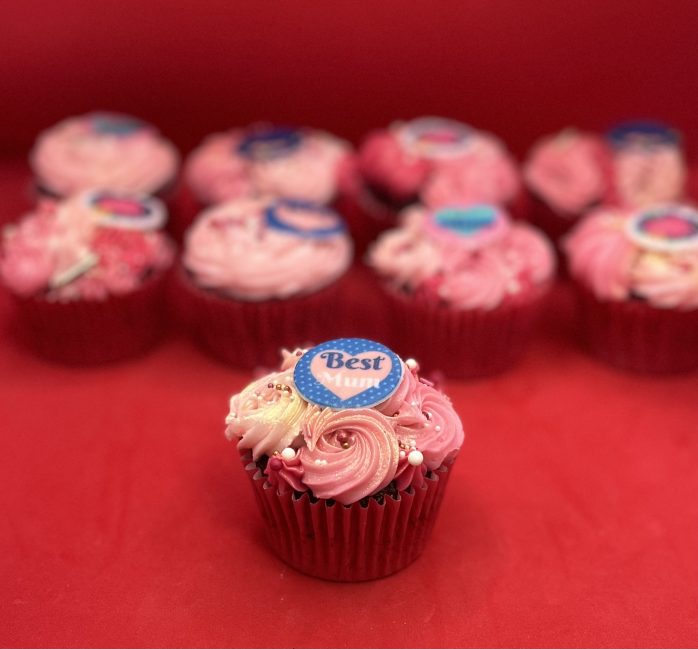 Mother's Day Red Velvet Cupcakes